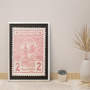 Poster Postes Cherifiennes I Marocco francobollo I Regno Marocco