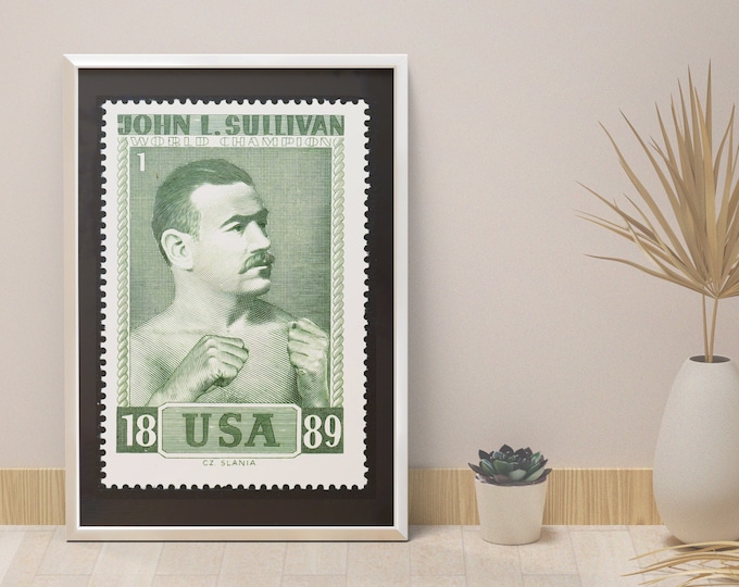 Boxing poster John Sullivan I World champion 1899 I boxing I The Boston Strong Boy
