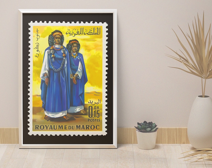 Poster Costumes of ZAGORA I Morocco I stamp I Kingdom of Morocco