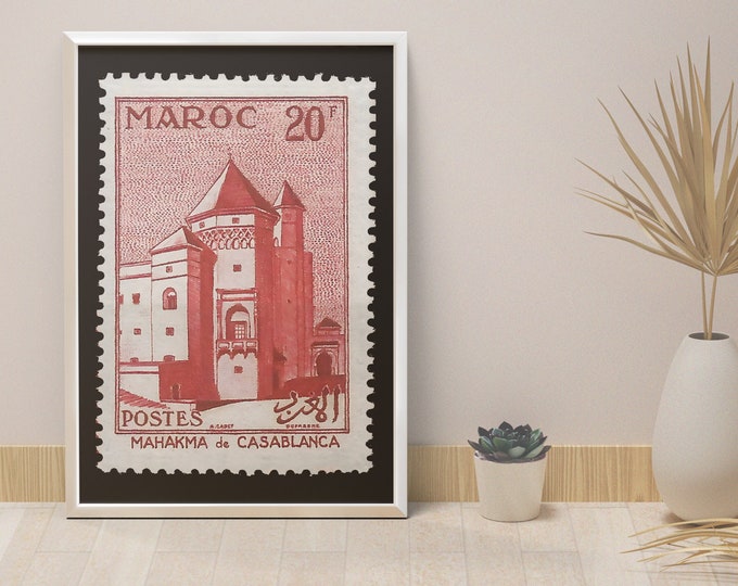 Poster view of CASABLANCA I Morocco I Mahakma I Stamp