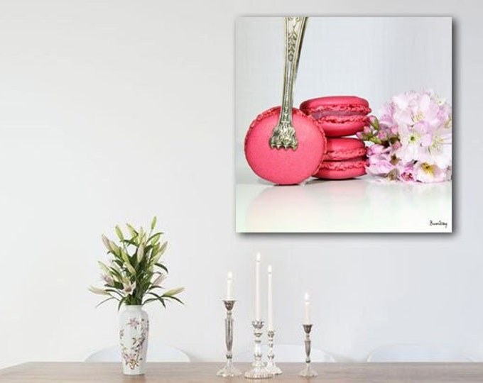 Pink macaroon poster I Gourmand I Patisserie