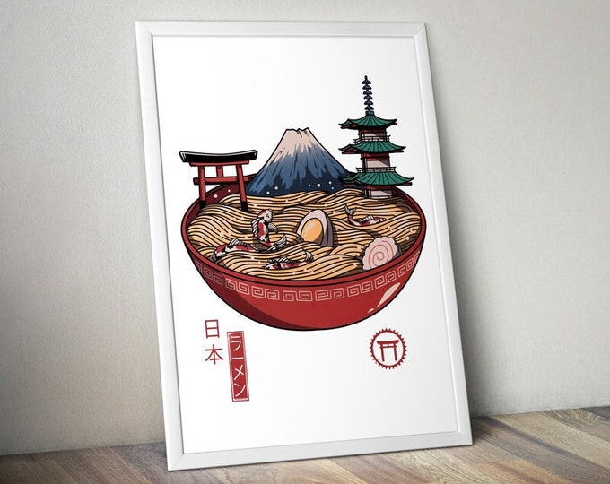 Poster Japan noodles I Japan I Sushi I Soup