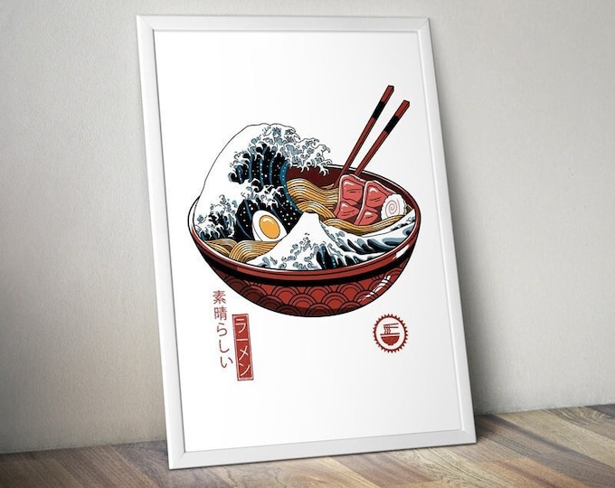Japan wave poster | wand | sushi | sashimi