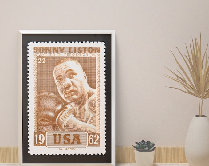 Boxing poster Sonny LISTON I World champion 1962 I USA I boxing