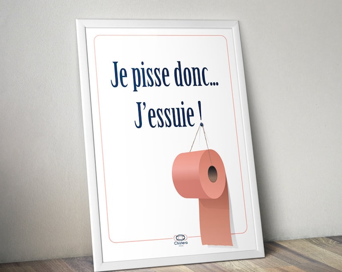 Poster I PISS I Toilet I Bathroom I Pee