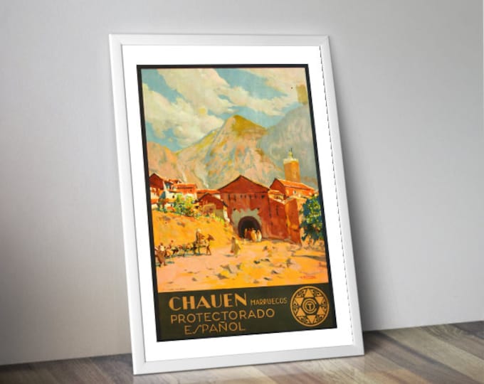 Poster CHAUEN | retro advertising | travel poster | vintage poster | vintage wall art