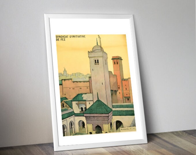 FEZ poster | retro advertising | travel poster | vintage poster | vintage wall art