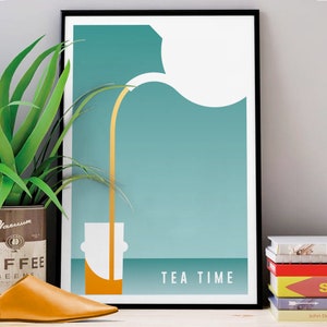 TEA TIME poster | Morocco poster | orientalist | Morocco travel