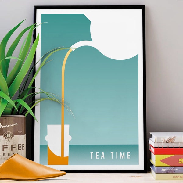 Affiche TEA TIME | affiche Maroc | orientaliste | voyage Maroc