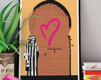 Poster port of MOROCCO and heart I Orientalist I Marrakech