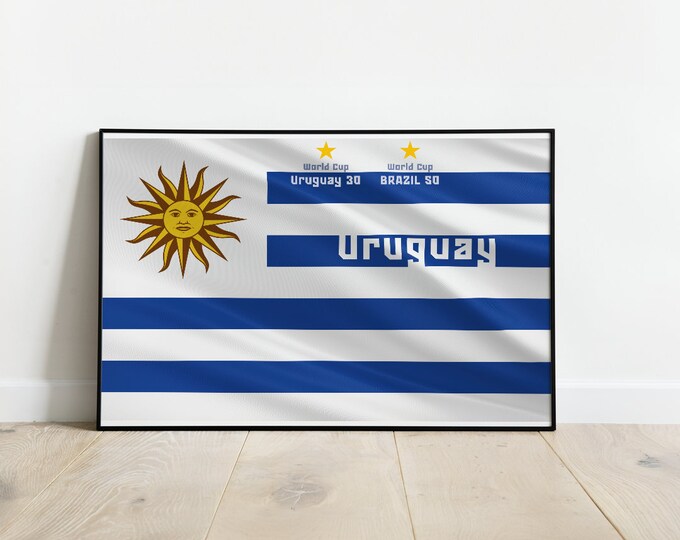 Uruguay flag poster