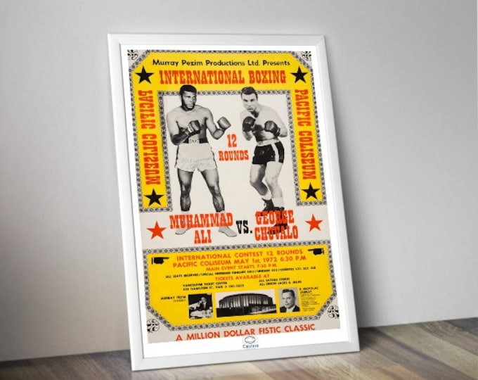 Poster Ali vs. Chuvalo I Boxing I Cassius Marcellus Clay I Heavyweight