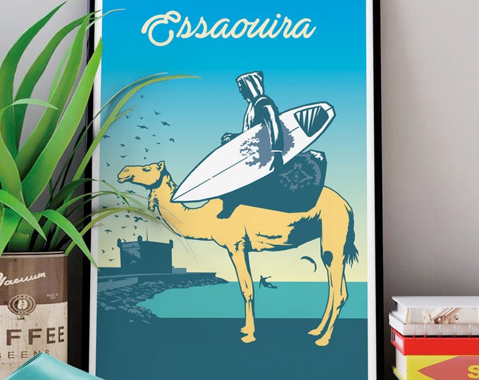 Surf poster in ESSAOUIRA I Sea I Surf I Wind