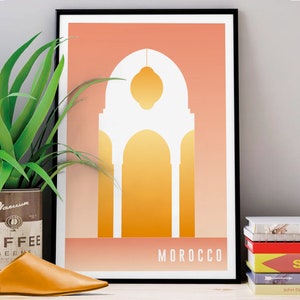 Poster MAROKKO | Marokko-Plakat | Orientalist | Marokko-Reise