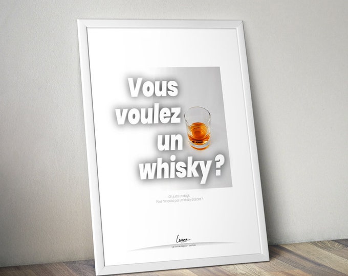 Whiskey poster I cult phrase I cult film