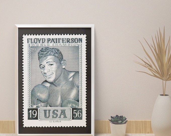 Boxing poster FLOYD PATTERSON I USA 1956 I World champion