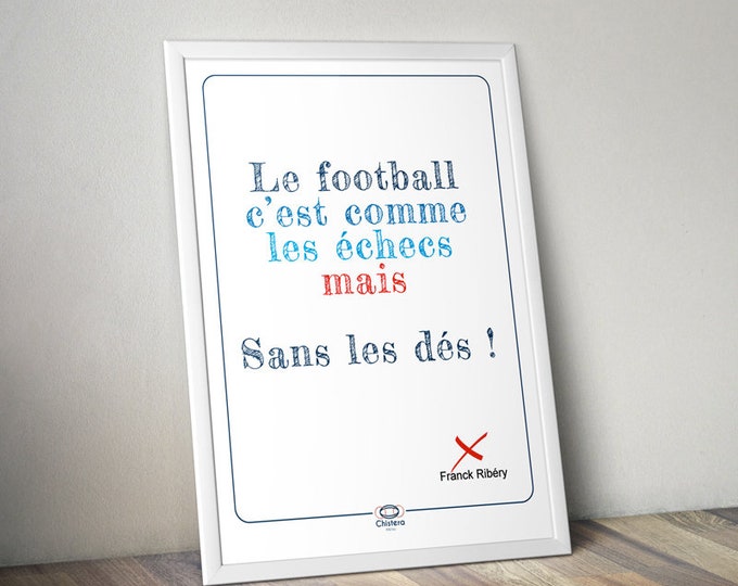 RIBERY poster I Cult phrase I Footballer I Funny poster
