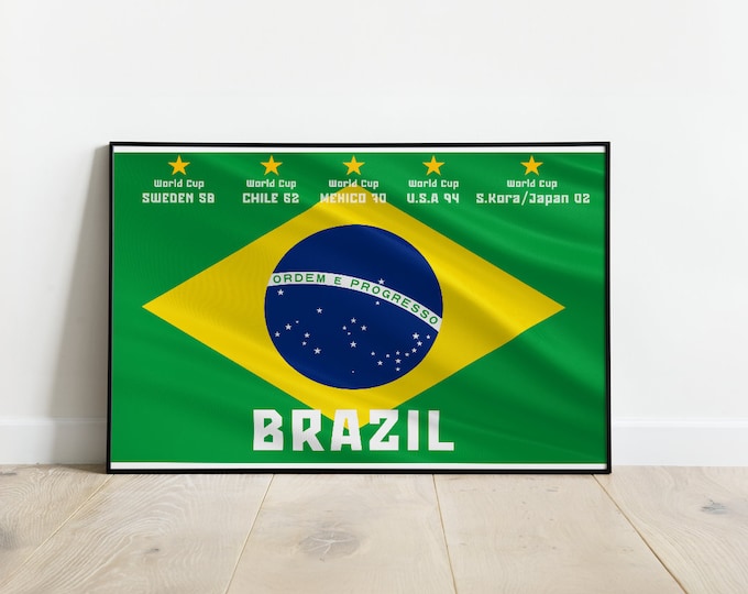 Brazil I Rio de Janeiro flag poster