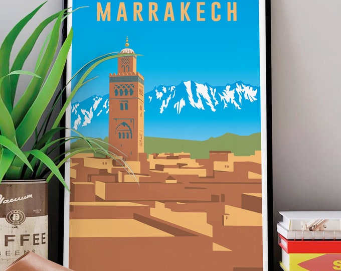 Poster MARRAKECH I Morocco I Ocher City I Travel