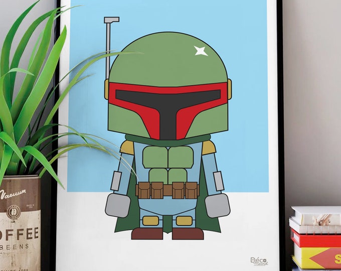 Boba Fett poster | children's poster | superhero