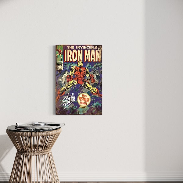 Plaque métal IRON MAN I Marvel I Super héro