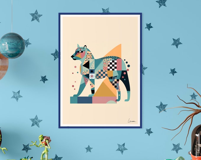 FOX poster I Wolf I Children's room I Baby I Decoration