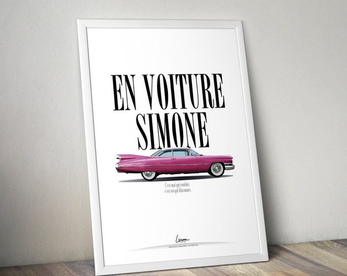 Poster SIMONE I In car Simone I Expression