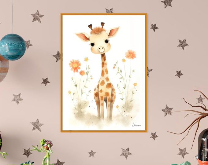 Poster GIRAFFE I Child baby I Bedrooms
