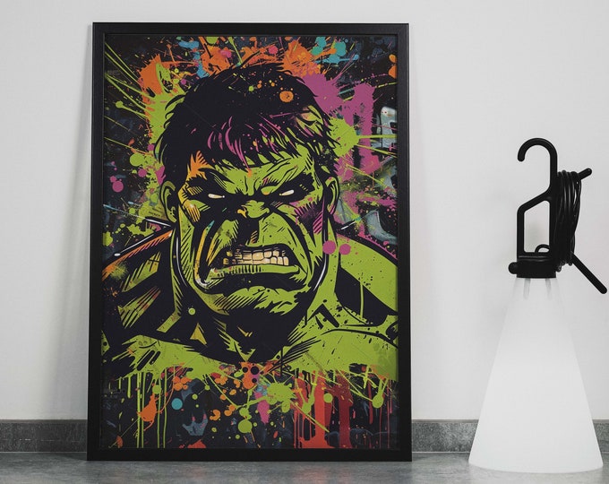 Hulk I Graphiti I Superhero Poster