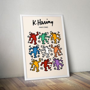 K.HARING dance poster