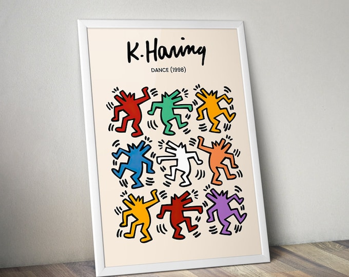 K.HARING dance poster