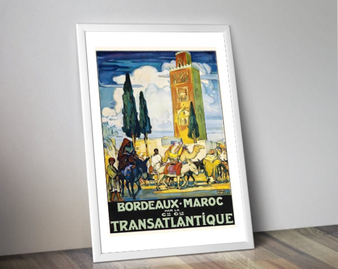 Poster BORDEAUX MOROCCO