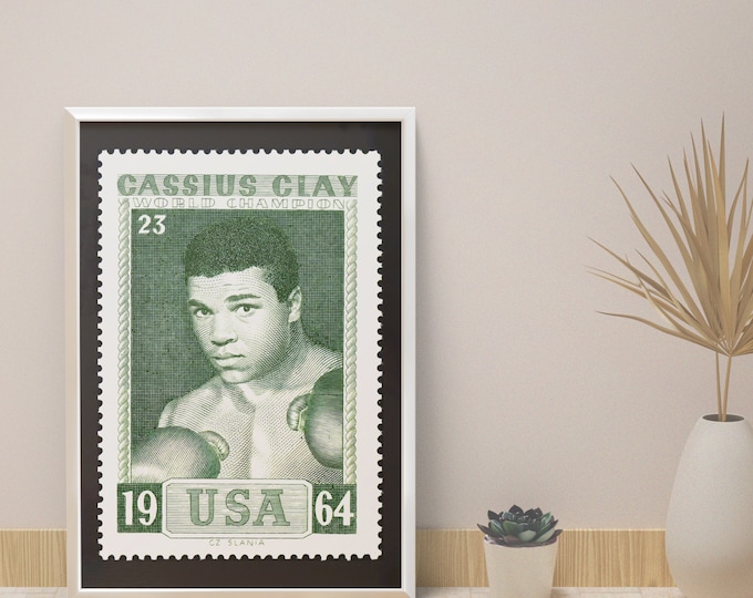 Boxing poster Cassius CLAY I boxing champion 1964 I Mohammed ALI