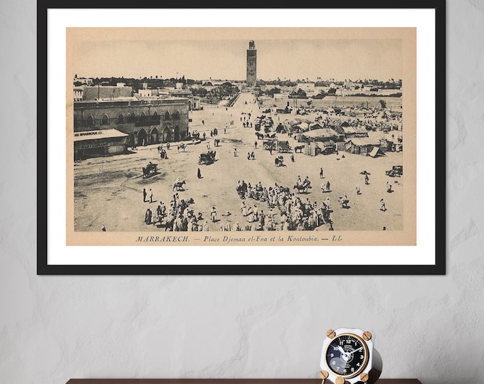 Poster Marrakech Morocco | Jamaa El Fna square