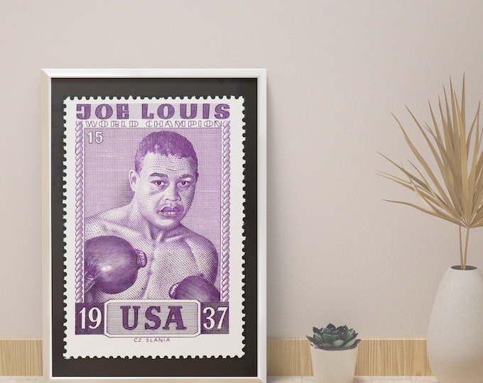 Boxing poster JOE LOUIS I USA I champion 1937