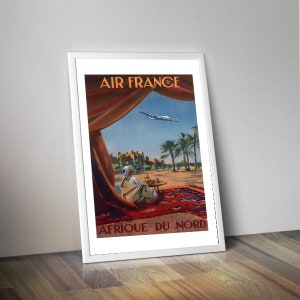 AIR FRANCE poster | retro advertising | travel poster | vintage poster | vintage wall art