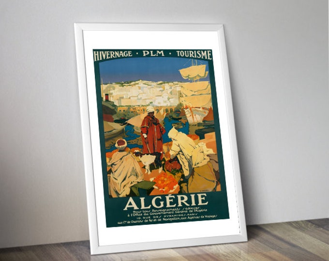 ALGERIA poster I Vintage pub I Retro pub