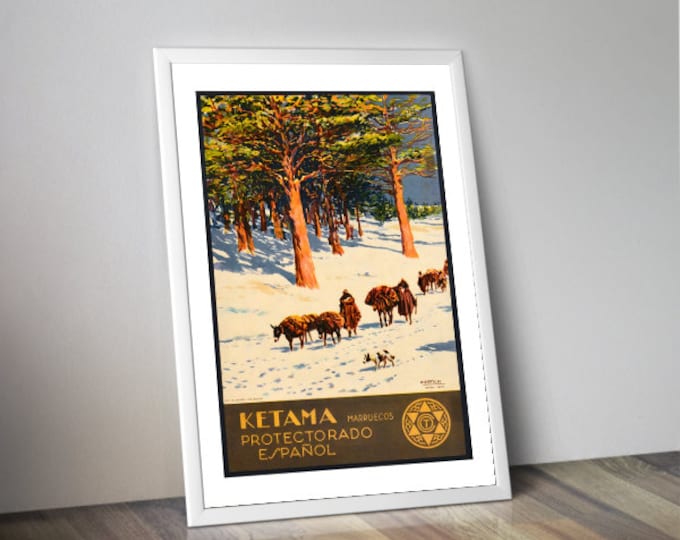 Poster KETAMA | retro advertising | travel poster | vintage poster | vintage wall art