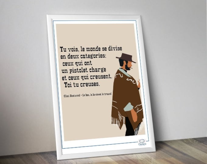 Poster CLINT EASTWOOD I Western I Sergio Leon movie
