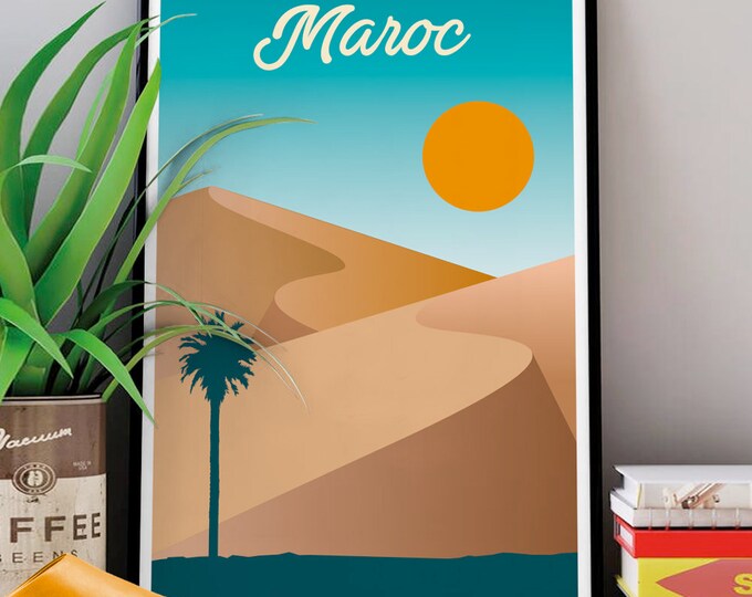 Desert poster MOROCCO I Marrakech I Sahara