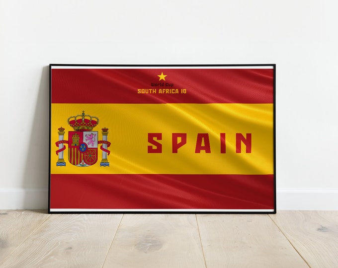 Spain flag poster I Spanish flag