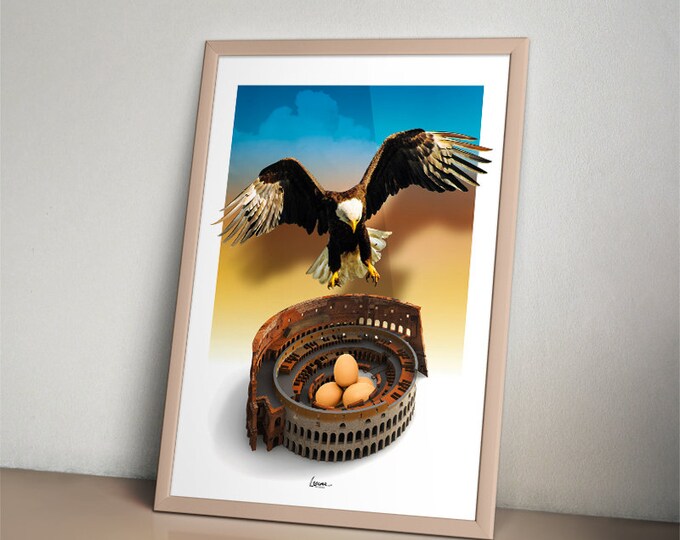 Poster eagle's nest I eggs I Rome I Italy