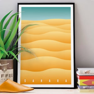 Poster SAHARA | Morocco poster | orientalist | Morocco trip