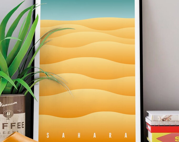 Poster SAHARA | Morocco poster | orientalist | Morocco trip