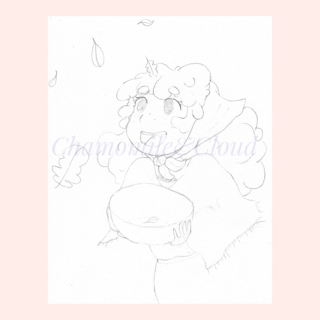 Cute Fall Girl Coloring Page Fall Themed Coloring Page - Etsy