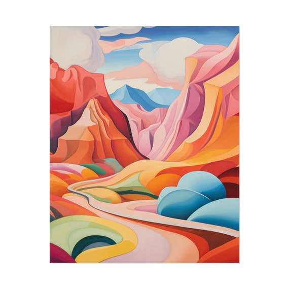 Monument Valley Art Print: Abstract Desert Landscape, Georgia O