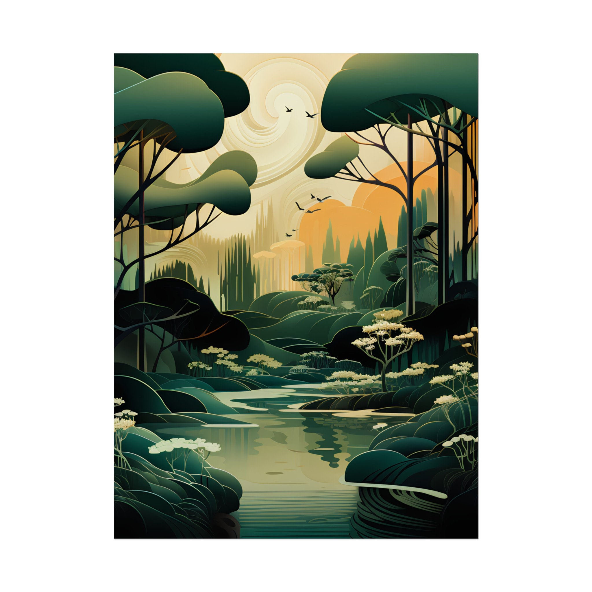 Eyvind Earle Forest Symphony 作品森のシンフォニー❣️ Eyvind Earle Forest Symphony 作品森のシンフォニー❣️ Eyvind Earle
