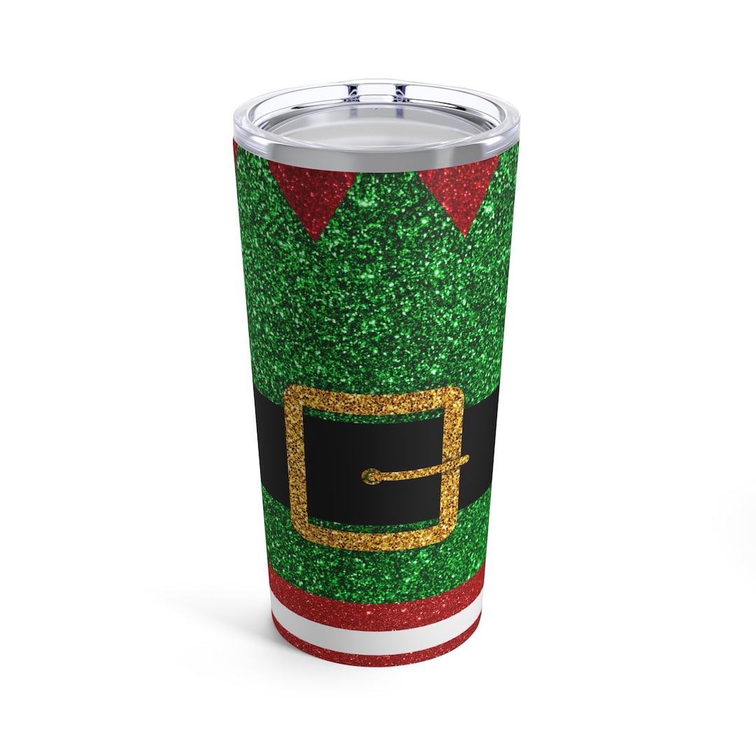 Glitter Elf Suit Tumbler Elf Tumbler Christmas 20oz Tumbler Etsy