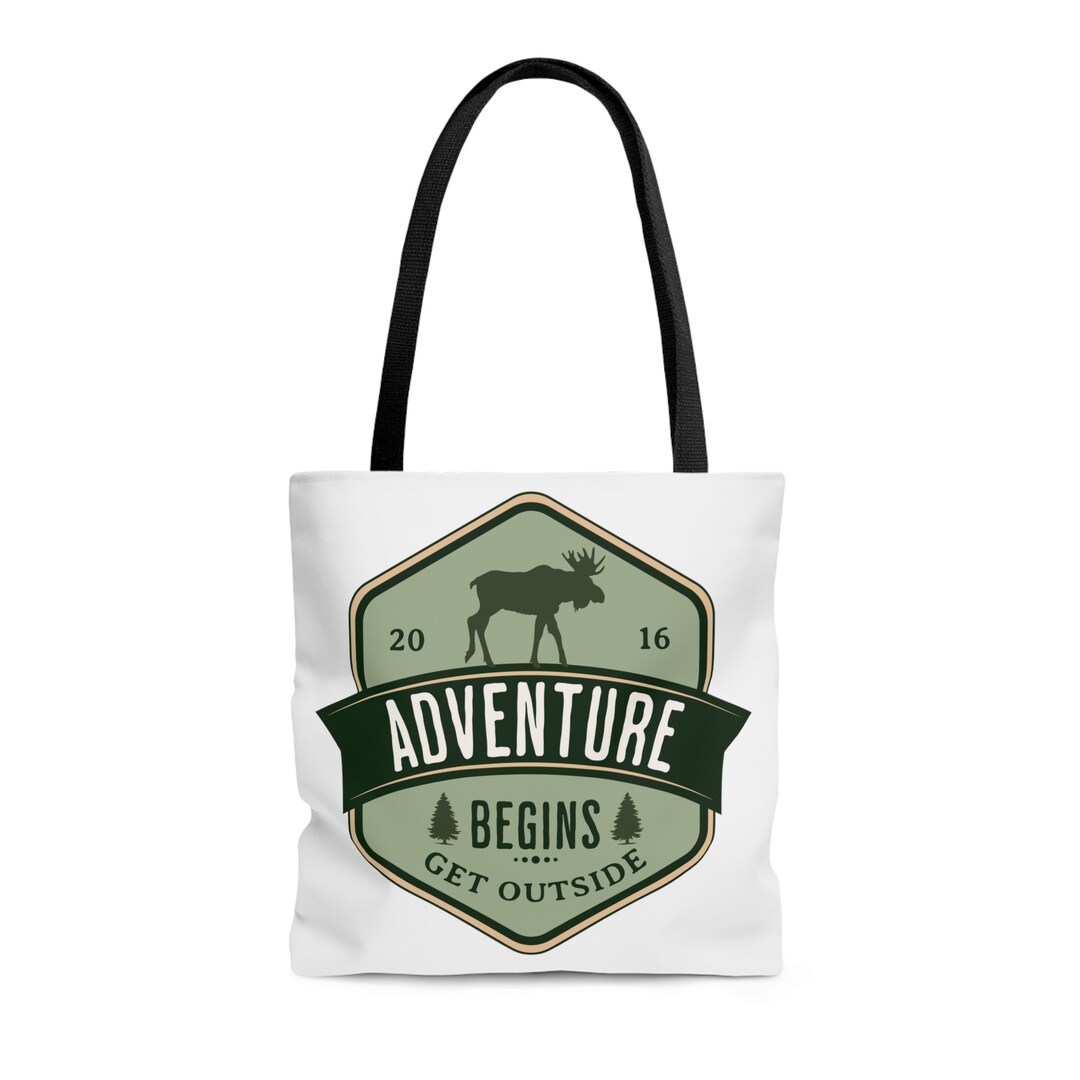 Adventure Tote Camping Tote Bag Hiking Tote Bag Vacation Etsy