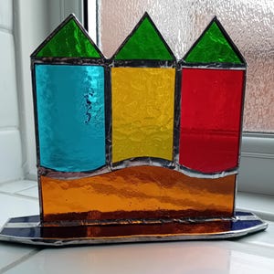 BEACH HUT free standing suncatcher